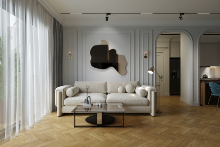 Кварцевый паркет Quartz Parquet Штучный паркет Вяз Кенигсберг 44-550-62